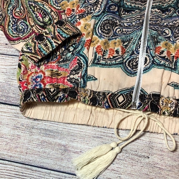 Angie Boho Bomber Jacket Size S - Picture 2 of 7